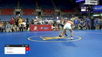 112 lbs Cons Semis - Lily Grismer, Montana vs Lexy Beadles, California