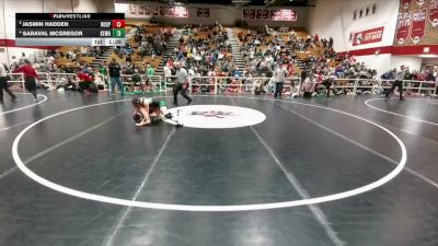 115 lbs Quarterfinal - Jasmin Hadden, Rock Springs vs Saraval McGregor, Kelly Walsh