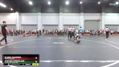 50 lbs Cons. Round 1 - Stephen Strickland, Compound Wrestling vs Alaina Saavedra, Takedown Elite