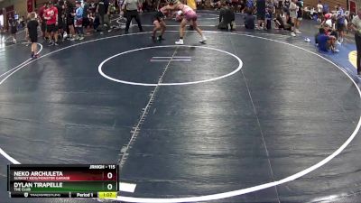 115 lbs Semifinal - Neko Archuleta, Sunkist Kids/Monster Garage vs Dylan Tirapelle, The Club