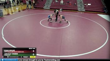 58 lbs Round 5 - Evan Wilkie, White Bear Lake Youth Wrestling vs Lincoln Weber, Minnesota