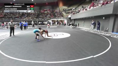 115 lbs Round Of 16 - Serenity Rodriguez, Wasco Union vs Anyla Galindo, Robert F. Kennedy