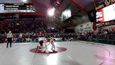 4A 150 lbs Semifinal - Micaiah Nelson, South Fremont vs Coye Coffman, Fruitland