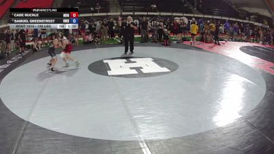 106 lbs 1st Place Match - Cade Ruckle, Nevada vs Samuel Greenstreet, Oregon