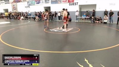 138 lbs Cons. Round 2 - Maxcime Perkins, Mid Valley Wrestling Club vs Christian Marquez Hopson, Arctic Warriors Wrestling Club