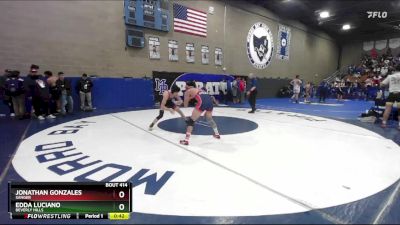 132 lbs Cons. Round 2 - Edda Luciano, Beverly Hills vs Jonathan Gonzales, Sanger