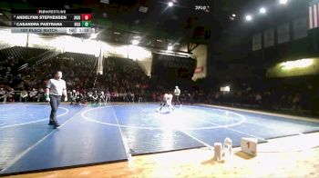 Girls 110 M1B 1st Place Match - Casandra Pastrana, Hillcrest - Girls vs Andelynn Stephensen, Juab - Girls