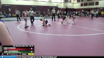 PW-16 lbs Quarterfinal - Cael McGonegle, North Liberty Wrestling Club vs Tate Starmer, LMWC