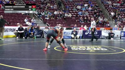 148 lbs Consi 5 - Whisper Abercrombie, General McLane-G vs Paige Jox, Mt. Lebanon-G