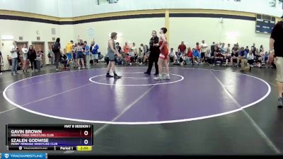 117 lbs Semifinal - Gavin Brown, Indian Creek Wrestling Club vs Szalen Godwise, Perry Meridian Wrestling Club