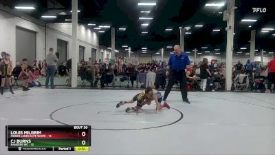 56 lbs Round 6 (10 Team) - CJ Burns, Rangers WC vs Louis Milgrim, Finger Lakes Elite White