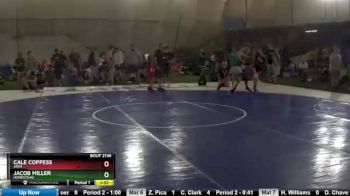 135 lbs Champ. Round 2 - Cale Coppess, Ares vs Jacob Miller, Homestead