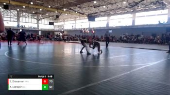 117 lbs Round 3 (6 Team) - Audrey Scherer, Missouri Gold vs Senna Grassman, Beast Mode Green