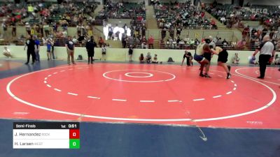 190 lbs Semifinal - Jovanny Hernandez, Rockmart Takedown Club vs Huan Larsen, West Forsyth Wrestling Club