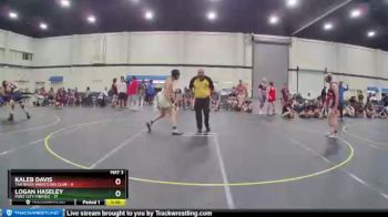 155 lbs Round 1 (4 Team) - Kaleb Davis, Tar River Wrestling Club vs Logan Haseley, Port City Pirates