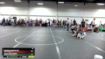 92 lbs Round 5 (8 Team) - Mason Gonzalez, Rough House vs Braxton Smith, Black Fox Wrestling