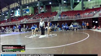 110 lbs Round 2 (8 Team) - Carsyn McBride, Kearney Girls vs Aaniyah Collins, Papillion-La Vista South Girls