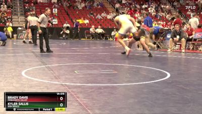 1A-215 lbs Quarterfinal - Brady Davis, Maquoketa Valley vs Kyler Sallis, Don Bosco