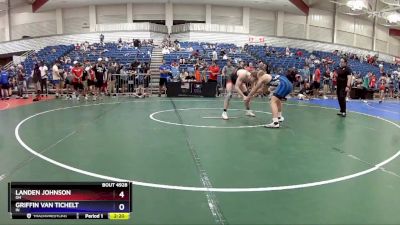 165 lbs Cons. Round 6 - Landen Johnson, OH vs Griffin Van Tichelt, IN