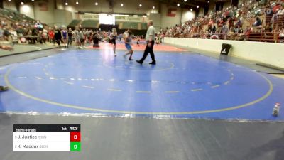 105 lbs Semifinal - Jude Justice, Roundtree Wrestling Academy vs Kason Maddux, Georgia