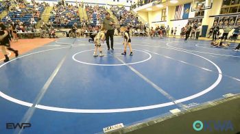 49 lbs Semifinal - Oliver Tipton, Wyandotte Youth Wrestling vs Michael Cawthorne, Tiger Trained Wrestling