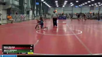 84 lbs Round 2 - Bryce Goodale, Nauman Green vs Beau Delong, Crass Trained