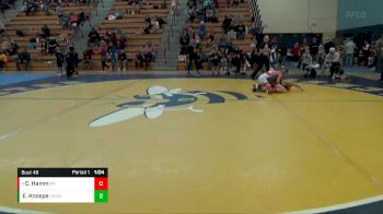 120 lbs Cons. Semi - Collin Hamm, Wrestling Factory vs Everett Knospe, Victory School Of Wrestling