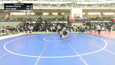 190 lbs Quarterfinal - Maximus Konopka, Simsbury vs Taiyo Gemme, Old Lyme