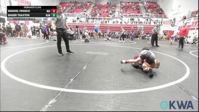 60 lbs Quarterfinal - Manuel Franco, NGC vs Baker Thaxton, Blanchard Wrestling Club