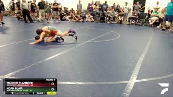 72 lbs Round 7 (8 Team) - Maddox Plambeck, U2 Upstate Uprising Blue vs Noah Blair, New England All Stars