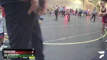 70 lbs Finals (8 Team) - Colton Reed, Backyard Brawlers vs Cal Satterstrom, The Funky Singlets