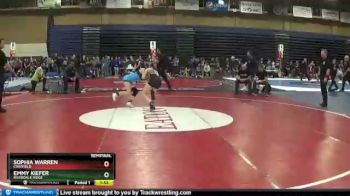 100 lbs Semifinal - Sophia Warren, Chatfield vs Emmy Kiefer, Riverdale Ridge