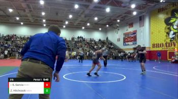 215 lbs Cons. Round 6 - Stephen Garcia, Marysville vs Zane Hitchcock, Mechanicsburg