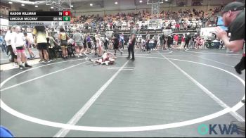 70 lbs Quarterfinal - Kason Killman, Tuttle Wrestling vs Lincoln McCray, Carl Albert
