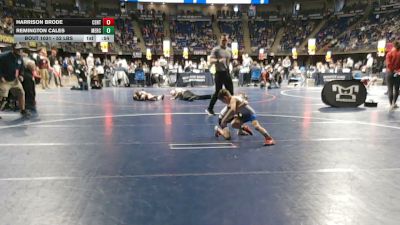 52 lbs Round Of 32 - Harrison Brode, Central Columbia vs Remington Cales, Mercer