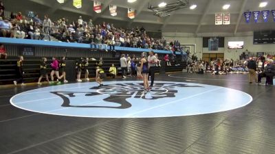 100 lbs Quarterfinal - Aubrey Krueger, Benton Community vs Hannah Weets, Vinton-Shellsburg