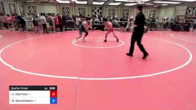 170 lbs Quarterfinal - Jacob Zearfoss, Nj vs Beknazar Baiyshbekov, Pa