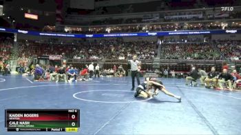 3A-120 lbs Champ. Round 1 - Cale Nash, Clear Creek-Amana vs Kaiden Rogers, Newton