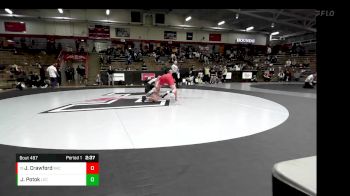 165 lbs Cons. Round 2 - Justin Crawford, Belmont Abbey vs Jacob Potok, Lake Erie