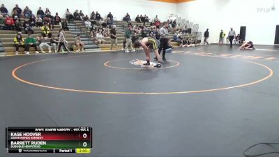 157-165 A Round 1 - Kage Hoover, Cedar Rapids Kennedy vs Barrett Ruden, Dubuque Hempstead