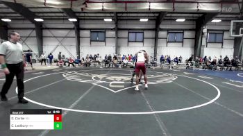 157 lbs Consi Of 16 #2 - Dillon Carter, Rhode Island College vs Chase Ledbury, Trinity