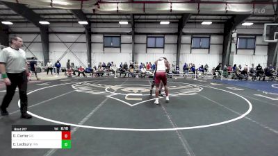 157 lbs Consi Of 16 #2 - Dillon Carter, Rhode Island College vs Chase Ledbury, Trinity