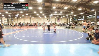80 lbs Quarterfinal - Matthew Bly, Mat Assassins Black - MS vs Nico Schneider, TDWC Maniacs Blue - MS