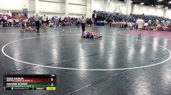 126 lbs Placement (16 Team) - Cole Karlin, Nebraska Heroes (B Team) vs Hayden Schmit, Capitian Nebraska (A Team)