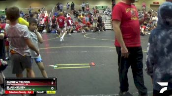75 lbs Semis & 1st Wrestleback (8 Team) - Elias Nielsen, The Funky Singlets Yellow vs Andrew Taussig, East Kansas Eagles