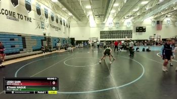 157 lbs Round 3 (3 Team) - Ethan Hague, Kelly Walsh vs Josh Sain, Rock Springs
