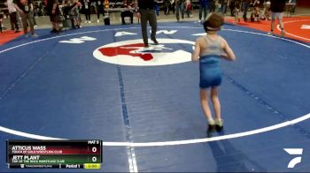 53 lbs Quarterfinal - Atticus Wass, Touch Of Gold Wrestling Club vs Jett Plant, Top Of The Rock Wrestling Club