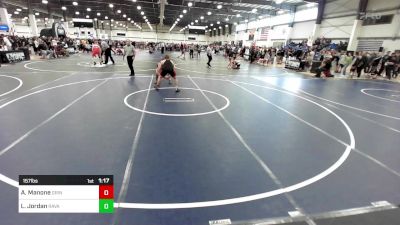 157 lbs Round Of 16 - Aaron Manone, Grindhouse WC vs Luke Jordan, Ravage