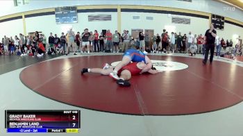 285 lbs 5th Place Match - Grady Baker, Decatur Wrestling Club vs Benjamin Land, Team Jeff Wrestling Club