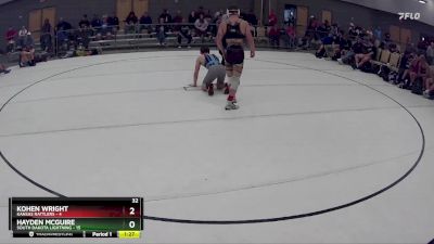 141 lbs Round 4 (8 Team) - Hayden McGuire, South Dakota Lightning vs Kohen Wright, Kansas Rattlers